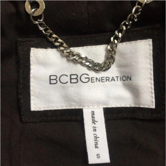 BCBGeneration Chocolate Brown 100% Suede Moto Jacket Sz S Zipper NWOT $389 - Picture 12 of 12
